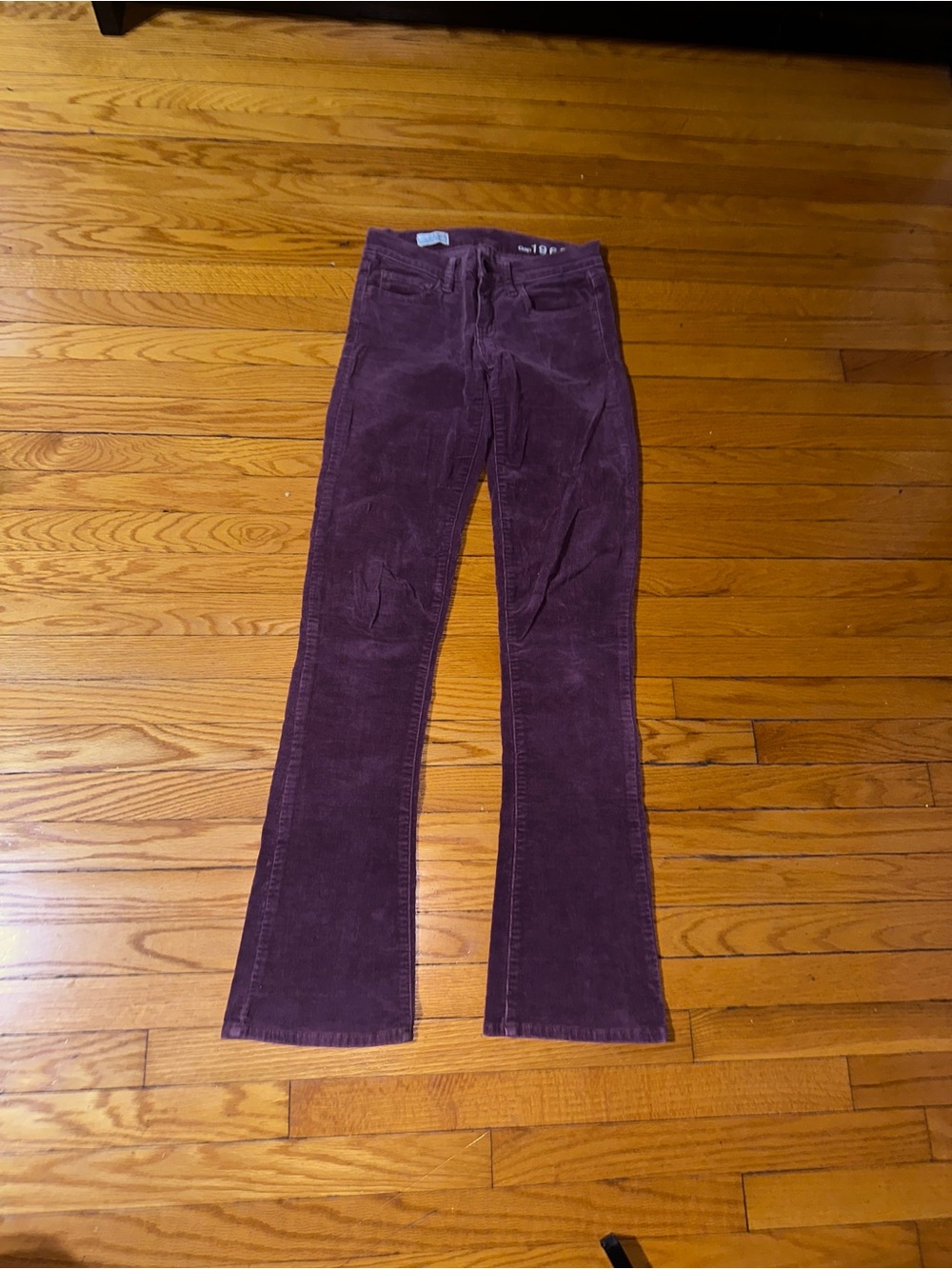GAP Plum Corduroy Flare Pants